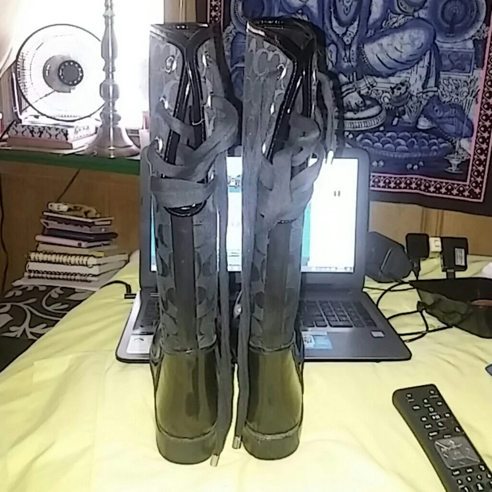Coach Laceup Rainboots